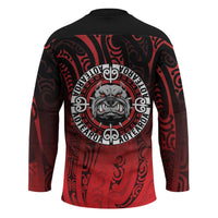 Aotearoa Bulldog Hockey Jersey New Zealand Kowhaiwhai Tribal LT9 - Polynesian Pride