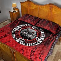 Aotearoa Bulldog Quilt Bed Set New Zealand Kowhaiwhai Tribal