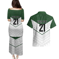 Custom New Zealand Maori Niho Taniwha Couples Matching Puletasi and Hawaiian Shirt