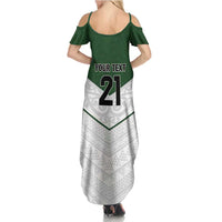 Custom New Zealand Maori Niho Taniwha Family Matching Summer Maxi Dress and Hawaiian Shirt