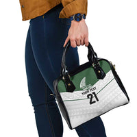 Custom New Zealand Maori Niho Taniwha Shoulder Handbag