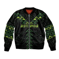 Custom New Zealand Maori Koru Koiri Motif Bomber Jacket