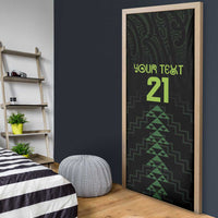 Custom New Zealand Maori Koru Koiri Motif Door Cover - Polynesian Pride