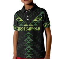Custom New Zealand Maori Koru Koiri Motif Kid Polo Shirt