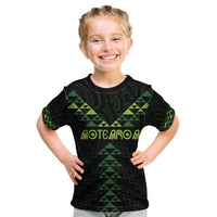 Custom New Zealand Maori Koru Koiri Motif Kid T Shirt