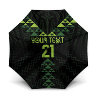 Custom New Zealand Maori Koru Koiri Motif Umbrella - Polynesian Pride
