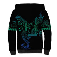 Filipino Sun Tribal Tattoo Sherpa Hoodie Philippines Inspired Barong Blue Art