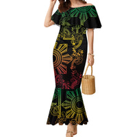 Filipino Sun Tribal Tattoo Mermaid Dress Philippines Inspired Barong Reggae Art LT9 Women Reggae - Polynesian Pride