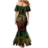 Filipino Sun Tribal Tattoo Mermaid Dress Philippines Inspired Barong Reggae Art LT9 - Polynesian Pride