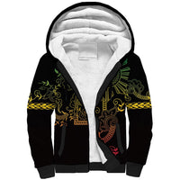 Filipino Sun Tribal Tattoo Sherpa Hoodie Philippines Inspired Barong Reggae Art LT9 Unisex Reggae - Polynesian Pride