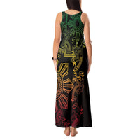 Filipino Sun Tribal Tattoo Tank Maxi Dress Philippines Inspired Barong Reggae Art LT9 - Polynesian Pride