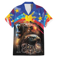 Philippines Lion and Eagle 1898 Family Matching Mermaid Dress and Hawaiian Shirt Pilipinas Maligayang Araw ng Kalayaan