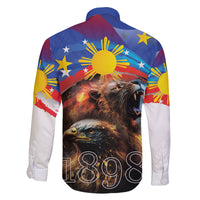 Philippines Lion and Eagle 1898 Family Matching Mermaid Dress and Hawaiian Shirt Pilipinas Maligayang Araw ng Kalayaan