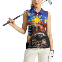 Philippines Lion and Eagle 1898 Women Sleeveless Polo Shirt Pilipinas Maligayang Araw ng Kalayaan