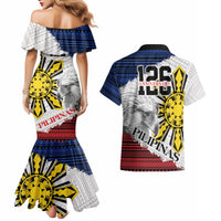 Philippines 126th Independence Day Couples Matching Mermaid Dress and Hawaiian Shirt Pilipinas Hunyo 12 Maligayang Araw ng Kalayaan LT9 - Polynesian Pride