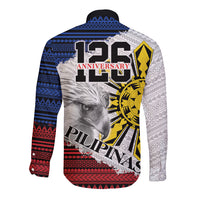 Philippines 126th Independence Day Long Sleeve Button Shirt Pilipinas Hunyo 12 Maligayang Araw ng Kalayaan