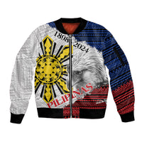 Philippines 126th Independence Day Sleeve Zip Bomber Jacket Pilipinas Hunyo 12 Maligayang Araw ng Kalayaan