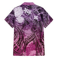 Pacific Beauty Girl Hawaiian Shirt Pink Polyneisan Tribal Vintage Motif LT9 - Polynesian Pride