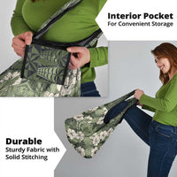 Tongan Kupesi Ngatu Hibiscus Vintage Motif Grocery Bag