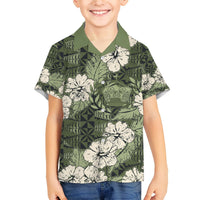 Tongan Kupesi Ngatu Hibiscus Vintage Motif Hawaiian Shirt LT9 - Polynesian Pride