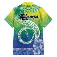 Malpampa Vanuatu Hawaiian Shirt Hibiscus Sand Drawing with Pacific Pattern