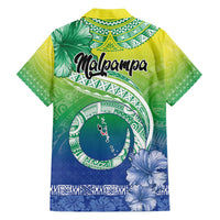 Malpampa Vanuatu Hawaiian Shirt Hibiscus Sand Drawing with Pacific Pattern