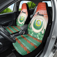 Penama Vanuatu Car Seat Cover Hibiscus Sand Drawing with Pacific Pattern