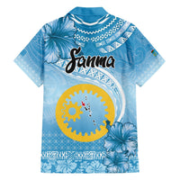Sanma Vanuatu Hawaiian Shirt Hibiscus Sand Drawing with Pacific Pattern LT9 - Polynesian Pride