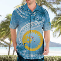 Sanma Vanuatu Hawaiian Shirt Hibiscus Sand Drawing with Pacific Pattern LT9 - Polynesian Pride