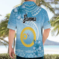 Sanma Vanuatu Hawaiian Shirt Hibiscus Sand Drawing with Pacific Pattern LT9 - Polynesian Pride