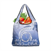 Shefa Vanuatu Grocery Bag Hibiscus Sand Drawing with Pacific Pattern