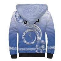 Shefa Vanuatu Sherpa Hoodie Hibiscus Sand Drawing with Pacific Pattern LT9 - Polynesian Pride
