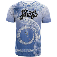 Shefa Vanuatu T Shirt Hibiscus Sand Drawing with Pacific Pattern