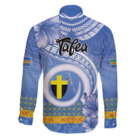 Tafea Vanuatu Family Matching Off Shoulder Maxi Dress and Hawaiian Shirt Hibiscus Sand Drawing with Pacific Pattern