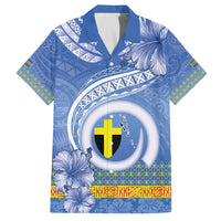 Tafea Vanuatu Family Matching Off Shoulder Short Dress and Hawaiian Shirt Hibiscus Sand Drawing with Pacific Pattern