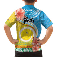Torba Vanuatu Hawaiian Shirt Hibiscus Sand Drawing with Pacific Pattern LT9 - Polynesian Pride