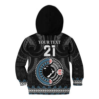 Custom Fiji and New Zealand Kid Hoodie Maori Fern Mix Tapa Tribal Unique LT9 - Polynesian Pride