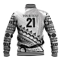 Custom Fiji Rugby Cibi Dance Baseball Jacket Create History World Cup Sevens LT9 - Polynesian Pride