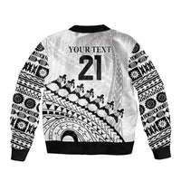 Custom Fiji Rugby Cibi Dance Bomber Jacket Create History World Cup Sevens LT9 - Polynesian Pride
