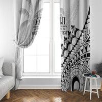 Custom Fiji Rugby Cibi Dance Window Curtain Create History World Cup Sevens