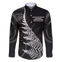 New Zealand Black Fern 7s Family Matching Off The Shoulder Long Sleeve Dress and Hawaiian Shirt History World Cup Sevens