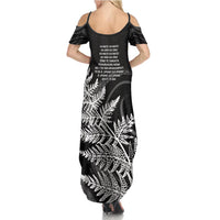 New Zealand Black Fern 7s Family Matching Summer Maxi Dress and Hawaiian Shirt History World Cup Sevens