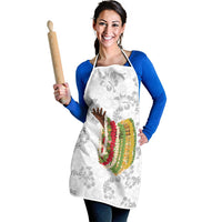Hawaii Lei Kamehameha Apron Ke'oke'o Seamless Pattern Hibiscus Flower
