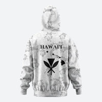 Hawaii Lei Kamehameha Hoodie Ke'oke'o Seamless Pattern Hibiscus Flower