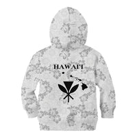 Hawaii Lei Kamehameha Kid Hoodie Ke'oke'o Seamless Pattern Hibiscus Flower LT9 - Polynesian Pride