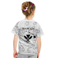 Hawaii Lei Kamehameha Kid T Shirt Ke'oke'o Seamless Pattern Hibiscus Flower LT9 - Polynesian Pride