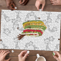 Hawaii Lei Kamehameha Puzzle Ke'oke'o Seamless Pattern Hibiscus Flower