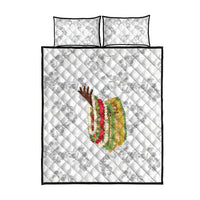 Hawaii Lei Kamehameha Quilt Bed Set Ke'oke'o Seamless Pattern Hibiscus Flower LT9 - Polynesian Pride