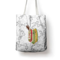 Hawaii Lei Kamehameha Tote Bag Ke'oke'o Seamless Pattern Hibiscus Flower