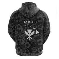 Hawaii Lei Kamehameha Hoodie Ele'ele Seamless Pattern Hibiscus Flower